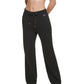 Calça Calvin Klein Feminina Cintura Alta Relaxed Leg Preta Tamanho Grande