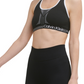 Calça legging feminina Calvin Klein canelada de cintura alta 7/8 preta, tamanho médio