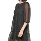 Vestido Calvin Klein Feminino Cintura Império Chiffon Shift Preto Tamanho 14