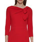 Vestido Calvin Klein Feminino com Decote Laço Vermelho Tamanho 10