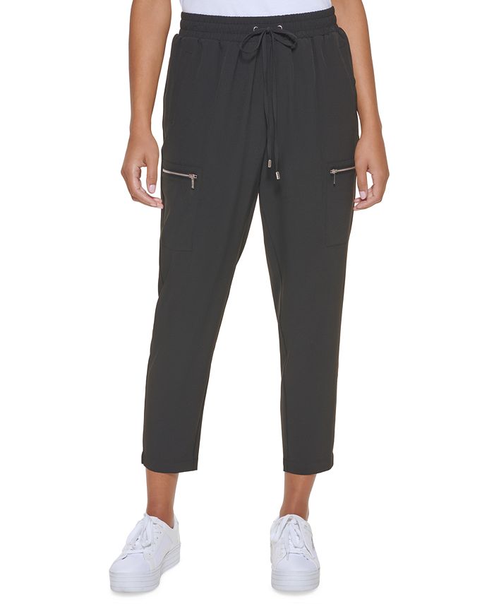 Calça Calvin Klein Tech Stretch Feminina Preta Tamanho Médio