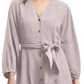 Vestido-camisa Calvin Klein Feminino com Botões e Comprimento até o Joelho Roxo Tamanho 12