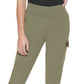 Calça cargo feminina Calvin Klein em jersey fosco, verde