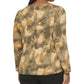 Blusa Calvin Klein Feminina Estampada Gola V Amarela Tamanho 3X