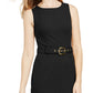 Vestido Calvin Klein Feminino com Cinto e Babados, Preto, Tamanho 6