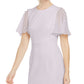 Vestido Calvin Klein Feminino Manga Flutter Bainha Rosa Tamanho 8