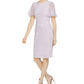Vestido Calvin Klein Feminino Manga Flutter Bainha Rosa Tamanho 8