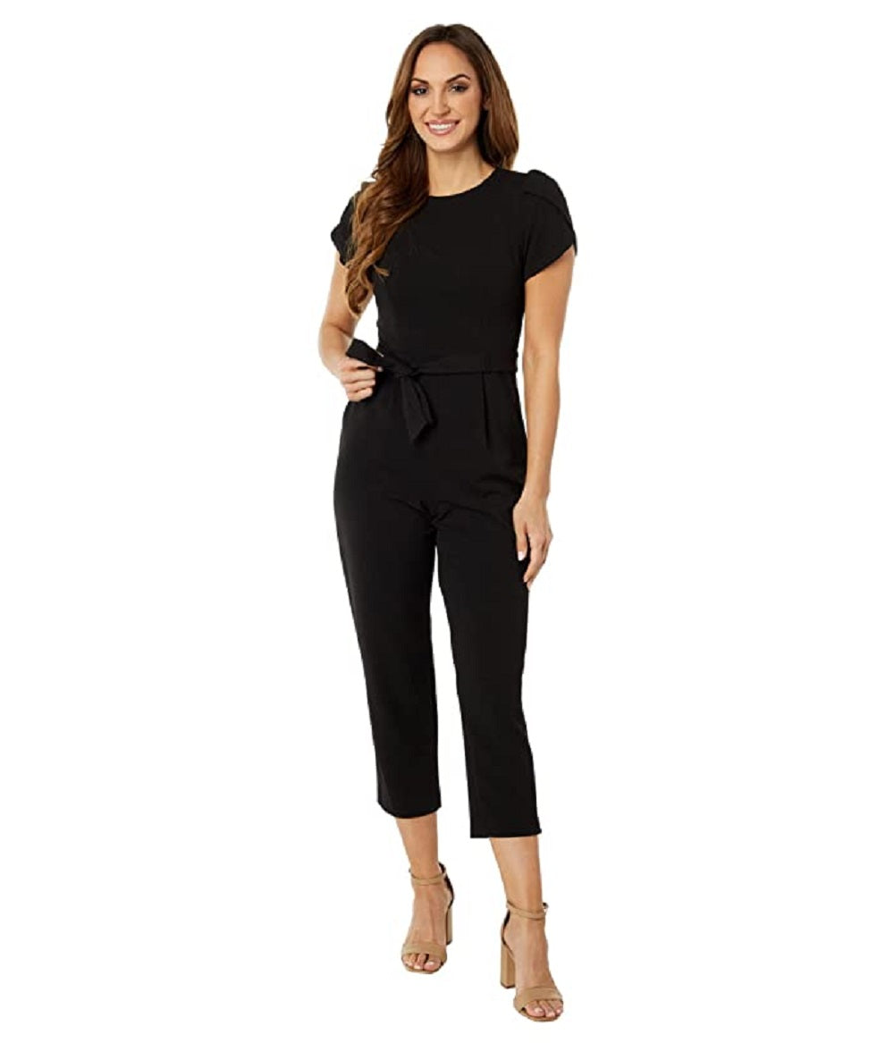 Macacão Calvin Klein Feminino com Cintura Amarrada Preto Tamanho 12