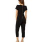 Macacão Calvin Klein Feminino com Cintura Amarrada Preto Tamanho 12