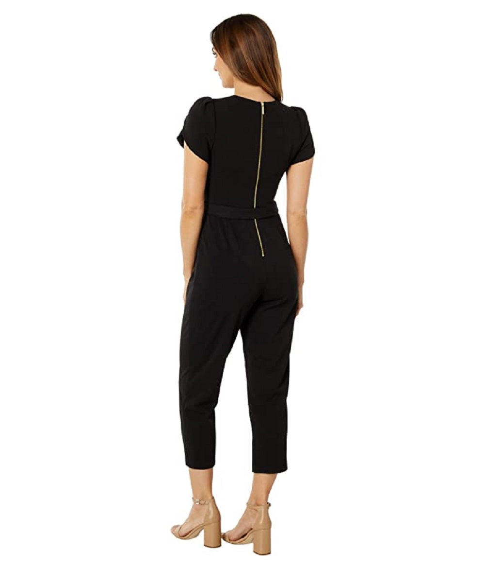 Macacão Calvin Klein Feminino com Cintura Amarrada Preto Tamanho 12