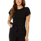 Macacão Calvin Klein Feminino com Cintura Amarrada Preto Tamanho 12