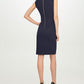 Vestido Calvin Klein Feminino Azul com Decote Laço Tamanho 14