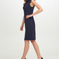 Vestido Calvin Klein Feminino Azul com Decote Laço Tamanho 14