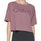 Camiseta Calvin Klein Feminina com Logo Marrom Tamanho XXG