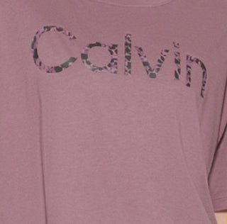 Camiseta Calvin Klein Feminina com Logo Marrom Tamanho XXG