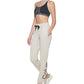 Calça jogger feminina Calvin Klein Graphic Marrom, tamanho médio