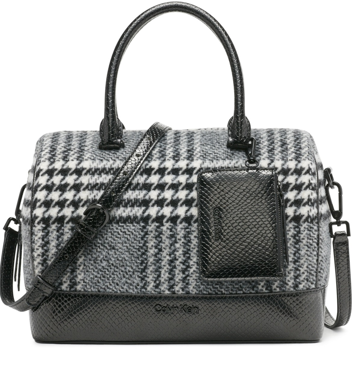 Bolsa Calvin Klein Ashley Feminina Preta Tamanho Regular