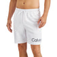 Calvin Klein Logo 7 Volley Calção de banho masculino branco tamanho grande