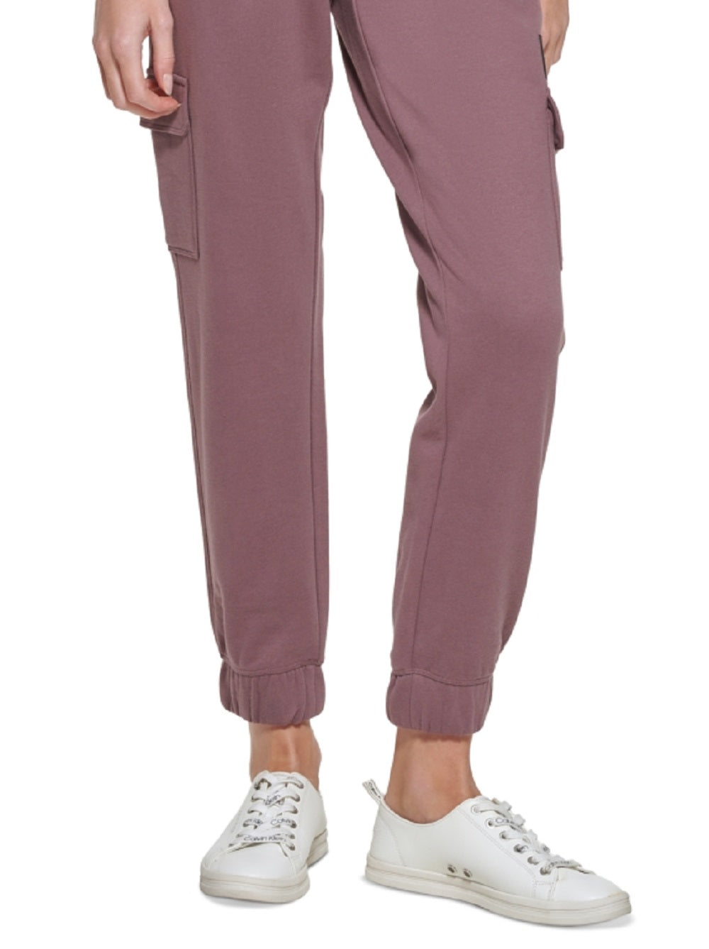 Calça cargo feminina Calvin Klein slim fit rosa tamanho grande