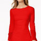 Vestido Calvin Klein Feminino Chiffon Manga Sino Vermelho Tamanho 10 Petite