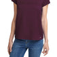 Camiseta Calvin Klein Feminina Manga Curta com Logotipo Roxa
