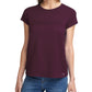 Camiseta Calvin Klein Feminina Manga Curta com Logotipo Roxa