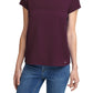 Camiseta Calvin Klein Feminina Manga Curta com Logotipo Roxa