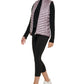 Calvin Klein Colete Acolchoado Diagonal Feminino Roxo Tamanho Médio