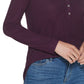 Calvin Klein Manga Longa Henley Roxo Tamanho X-G