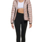 Jaqueta Calvin Klein Feminina com Capuz e Painel Lateral Rosa Tamanho Grande