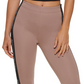 Calça legging feminina Calvin Klein com logo minimalista e cintura alta, rosa, tamanho GG