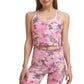 Calvin Klein Regata Cropped Feminina Estampada Racerback Roxa Tamanho P