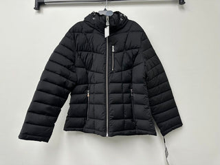 Calvin Klein Women's Petite Cozy-Lined Hooded Puffer Coat Black Size Petite XL