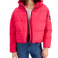 Jaqueta Puffer Boxy Feminina Calvin Klein Vermelha Tamanho Grande