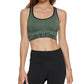 Sutiã esportivo Calvin Klein feminino de impacto médio, verde, tamanho pequeno