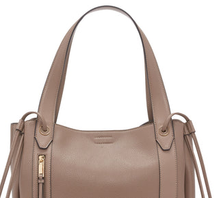 Calvin Klein Bolsa Leah Feminina Marrom Tamanho Regular