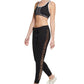 Calça jogger feminina Calvin Klein com estampa animal, preta, tamanho médio