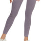 Calça legging feminina Calvin Klein Active canelada 7/8 roxa tamanho médio