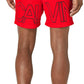 Calção de banho masculino Calvin Klein Volley vermelho tamanho XL