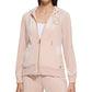 Calvin Klein Velour Comfy Hoodie Feminino Rosa Tamanho X-G