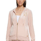 Calvin Klein Velour Comfy Hoodie Feminino Rosa Tamanho X-G