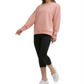 Calvin Klein Moletom Feminino Fleece Rosa Tamanho Grande