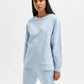 Calvin Klein Moletom Feminino Fleece Azul Tamanho Grande