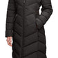 Casaco acolchoado com capuz e acabamento em pele sintética Calvin Klein feminino, preto, tamanho extragrande
