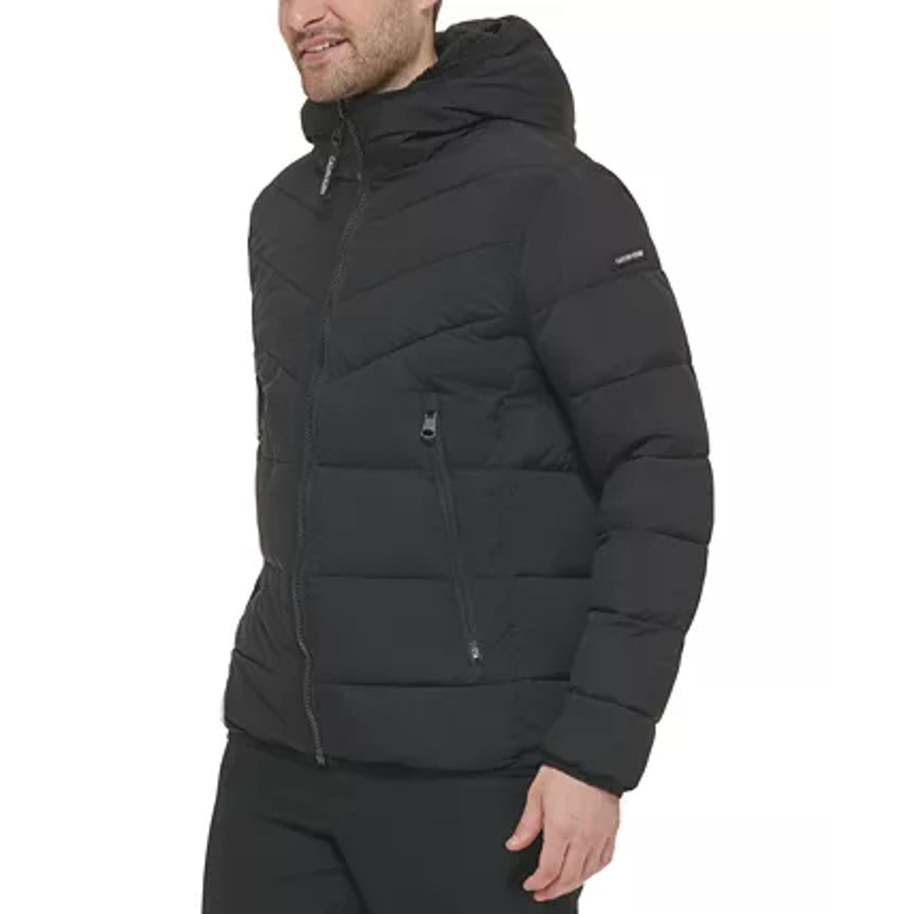 Jaqueta Calvin Klein Masculina Chevron Stretch Cinza Tamanho Grande