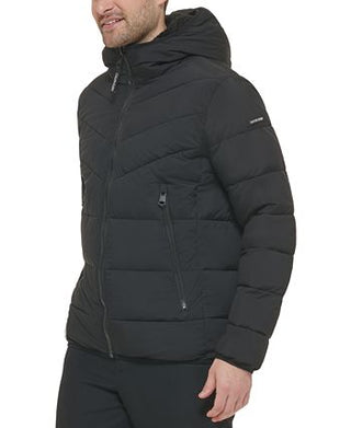 Calvin Klein Men's Chevron Stretch Jacket Black Size M