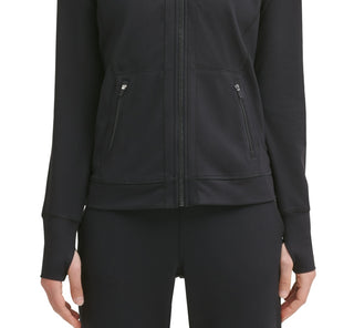 Jaqueta Calvin Klein Feminina com Capuz Preta Tamanho P