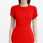 Vestido tubinho manga tulipa Calvin Klein feminino vermelho tamanho 4