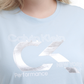 Camiseta Calvin Klein Performance Plus Feminina com Estampa de Logotipo Aqua Tamanho 3X