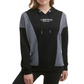 Calvin Klein Moletom Feminino Performance Colorblocked Preto Tamanho Médio